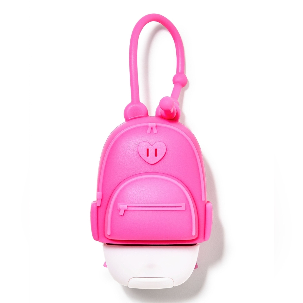 Bath & body works pink heart backpack pocketbac holder